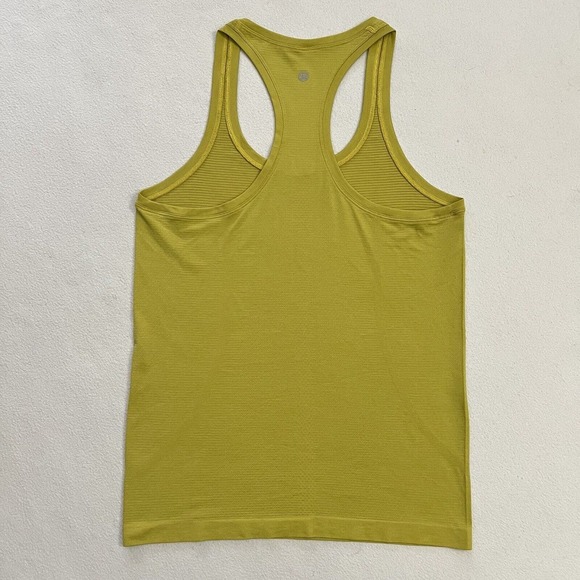 Lululemon Women Solid Yellow Pear Swiftly Tech Racerback Tank 2.0 Seamless Top 8 - Picture 6 of 6